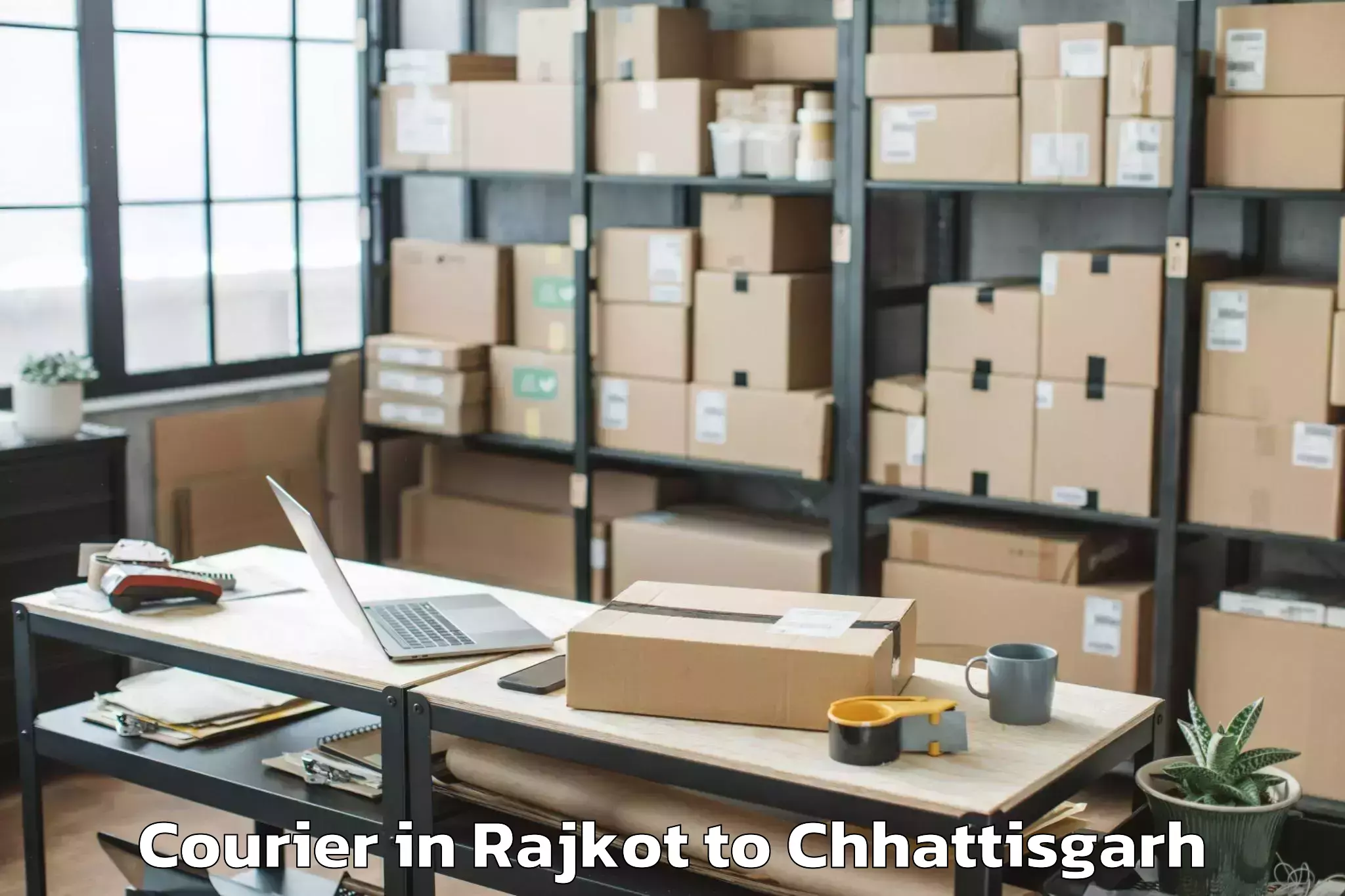 Trusted Rajkot to Ambagarh Courier